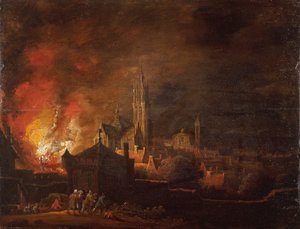 Antwerp Yangını by Daniel van Heil