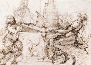 Organdaki Aziz Cecilia, 1620-1629 by Daniele Crespi