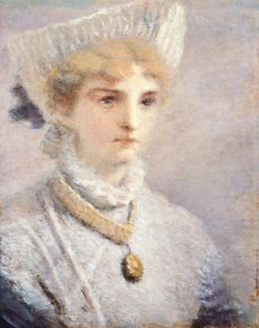 Beyazlı Kız Daniele Ranzoni (1843-1889)