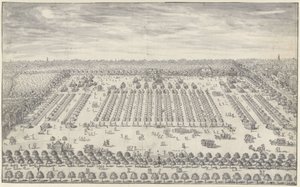 Lahey yakınlarındaki kamp alanı, 1742 by Daniël Marot (II)