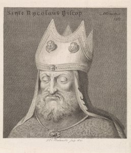 Bir piskoposun portresi Sinte Rycolaus Biscop (nesne üzerindeki başlık) by Daniël Veelwaard (I)