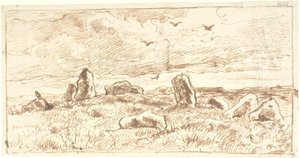 büyük bir höyük by Dankvart Dreyer