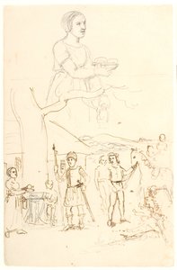 Niels Ebbesen zavallı karısının hayatını aldı by Dankvart Dreyer