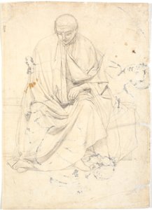 Bir havari figürü veya benzeri için çalışma by Dankvart Dreyer