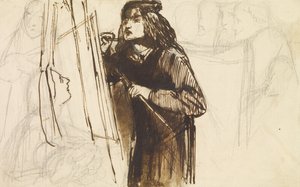 İş Başında Bir Ressam, 1850-1852 by Dante Gabriel Charles Rossetti