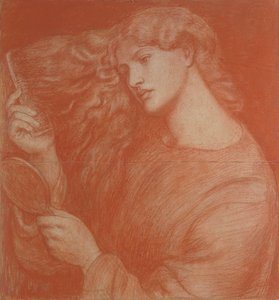 Leydi Lilith (kağıt üzerinde kırmızı tebeşir)