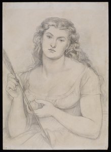 "Venüs Verticordia" çalışması, c.1863-64 by Dante Gabriel Charles Rossetti