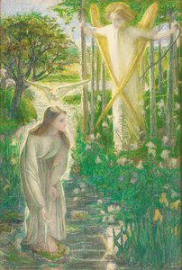 Müjde, 1855 by Dante Gabriel Charles Rossetti