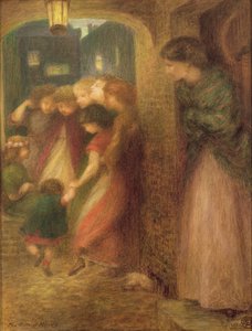 Hafıza Kapısı, 1864 (kağıt üzerinde renkli tebeşirler) by Dante Gabriel Charles Rossetti