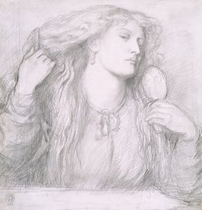 Saçını tarayan kadın, Fanny Cornforth by Dante Gabriel Charles Rossetti