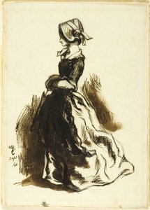 Bir Kadının Tam Boy Portresi by Dante Gabriel Rossetti