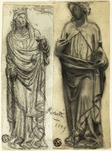 Ortaçağ Heykeli Üzerine İki Çalışma by Dante Gabriel Rossetti