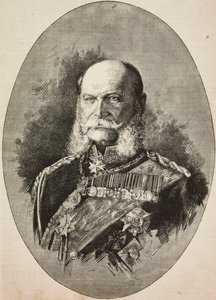 Almanya İmparatoru I. William (1797-1888), 1887'de, L'Illustrazione Italiana'dan Dante Paolocci'nin çiziminden gravür, No 13, 27 Mart by Dante Paolocci