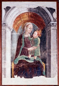 Çocuklu Madonna (Fresco by Dario da (attr.to) Treviso