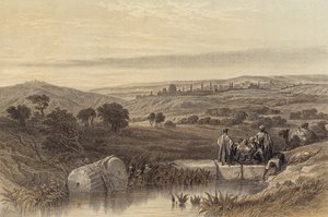 Kuzeyden Kudüs (renkli taş) by David (after) Roberts
