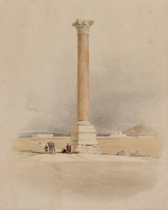 Pompey Sütunu, İskenderiye by David (after) Roberts