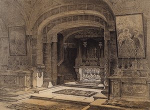 Müjde Tapınağı, Nasıra (renkli taş) by David (after) Roberts