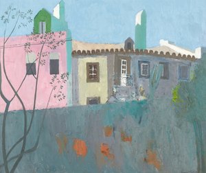 Bir Portekiz Köyünde Sohbet, 1961-67 dolayları (gemide petrol) by David Alan Redpath Michie