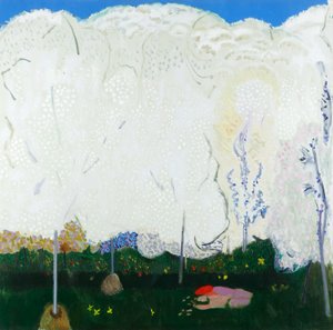 Virginia Spring, Kızılcık ve Erguvan Ağaçları by David Alan Redpath Michie