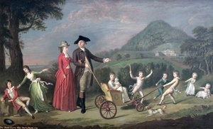Sir James Hunter Blair, 1. Bart., Karısı ve On Dört Çocuğundan Dokuzu, 1785