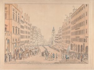 High Street of Edinburgh ve Komiser'in görünümü by David Allan