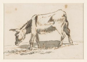 Otlayan eşek, soldan by David Alphonse de Sandoz Rollin