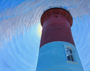 Işığı Görmek, 2017 (tuval üzerine yağlıboya) by David Arsenault