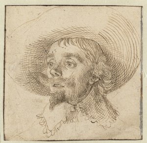 Hendrick Cornelisz Vroom'un Portresi (?) by David Bailly (attributed to)