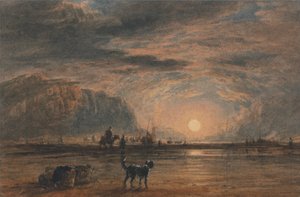 Sahil Sahnesi - Gün Doğumu by David Cox