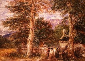 Bettws-y-Coed Kilisesi, Kuzey Galler by David Cox