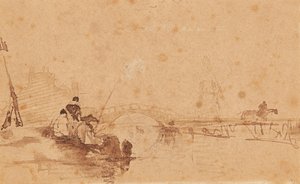 Yakalama (mürekkep ve yıkama) by David Cox