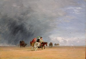 Kumları Geçmek, 1848 by David Cox