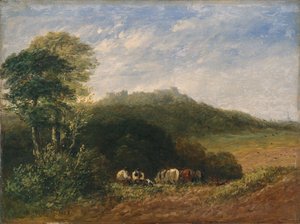 Dudley Kalesi; 1853 (tuval üzerine yağlı boya) by David Cox
