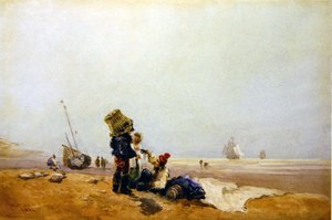 Kıyıdaki Balıkçılar by David Cox