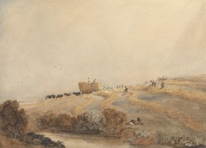 Samancılık, c.1808 (kağıt üzerinde grafit üzerine gövde rengi ile w/c) by David Cox