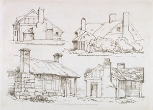 Yeni Başlayanlar için Peyzaj Üzerine Aşamalı Derslerden Plaka 3, 1816 (yumuşak zemin aşındırma) by David Cox