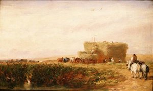 Hayfield by David Cox
