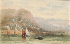 Barmouth, Kuzey Galler manzarası by David Cox