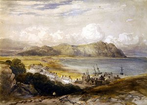 Liman görünümü (kağıt üzerine sulu boya) by David Cox