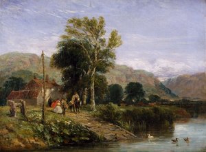 Vapuru Beklerken, 1845 by David Cox