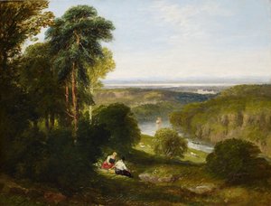 Wyndcliffe, Wye Nehri, 1842. by David Cox the elder