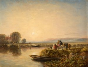 Vapuru Beklerken - Sabah, 1851. by David Cox the elder