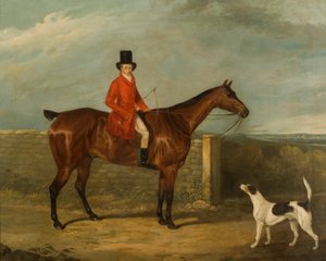 John Hall Kent, At Üzerinde Oturmuş Avcılık Kıyafetiyle, 1825 by David Dalby