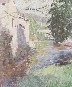 Eski Bira Fabrikası, Sennybridge (tuval üzerine yağlı boya)