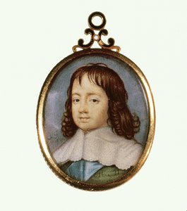 Charles II çocukken (parşömen üzerine suluboya)