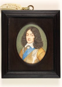 Charles II genç bir adam olarak (parşömen üzerine suluboya)