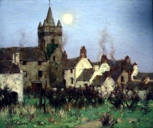 Tolbooth, Kircudbright, c.1900 (tuval üzerine yağlı boya)
