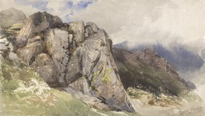 Mountain Rocks (kağıt üzerinde grafit üzeri wc)