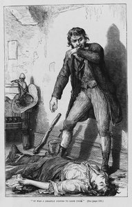Charles Dickens tarafından Oliver Twist için illüstrasyon (gravür) by David Henry Friston