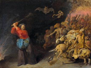 Meg la folle - Mad Meg (De Dulle Griet), Ryckaert (Rijckaert), David (1612-1661). Tuval üzerine yağlı boya, c 1650, Sanat Tarihi Müzesi, Viyana by David II Ryckaert